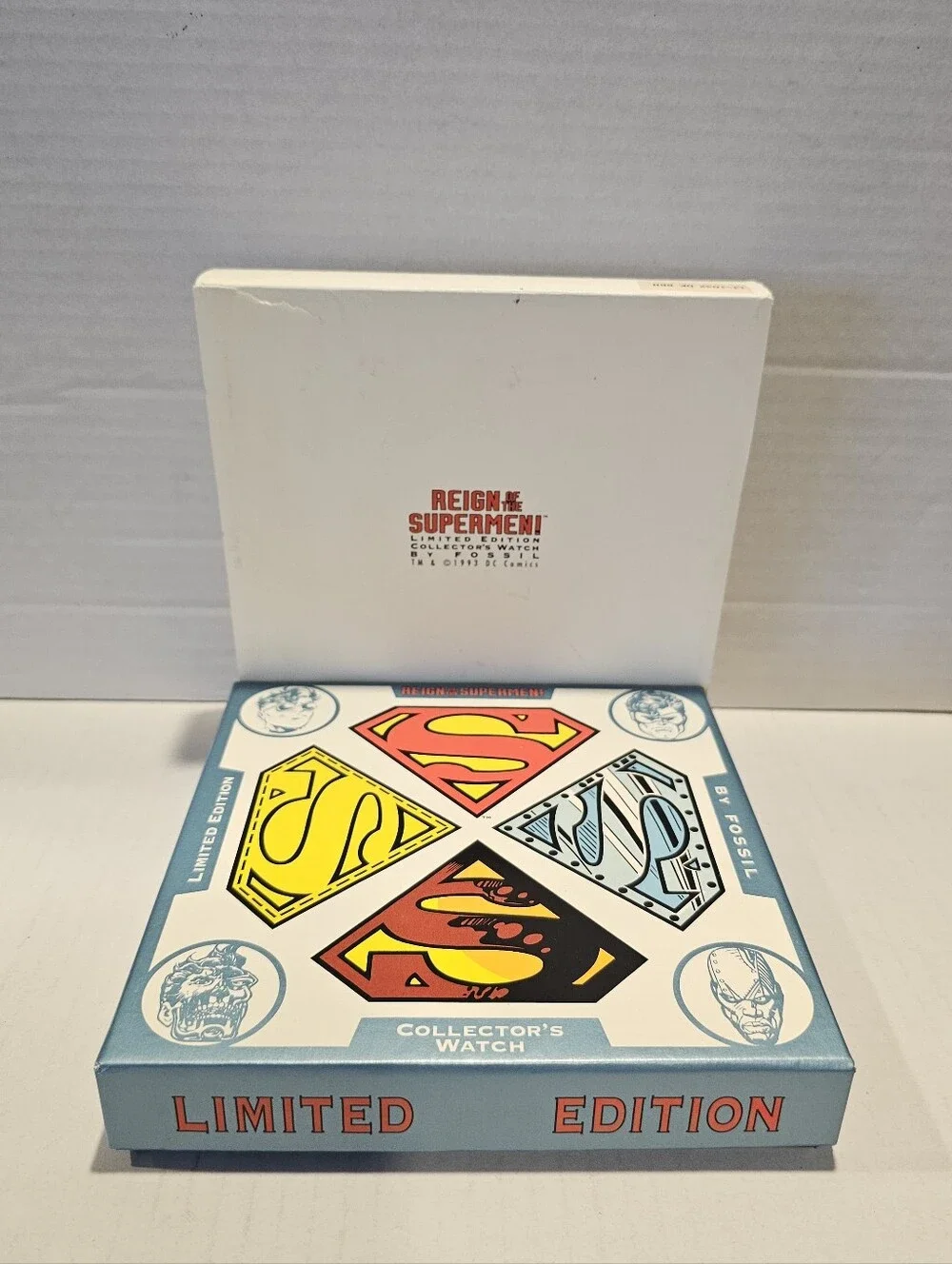1993 The Reign OF Supermen Collector's Fossil Watch Limited Edition #'d/15000